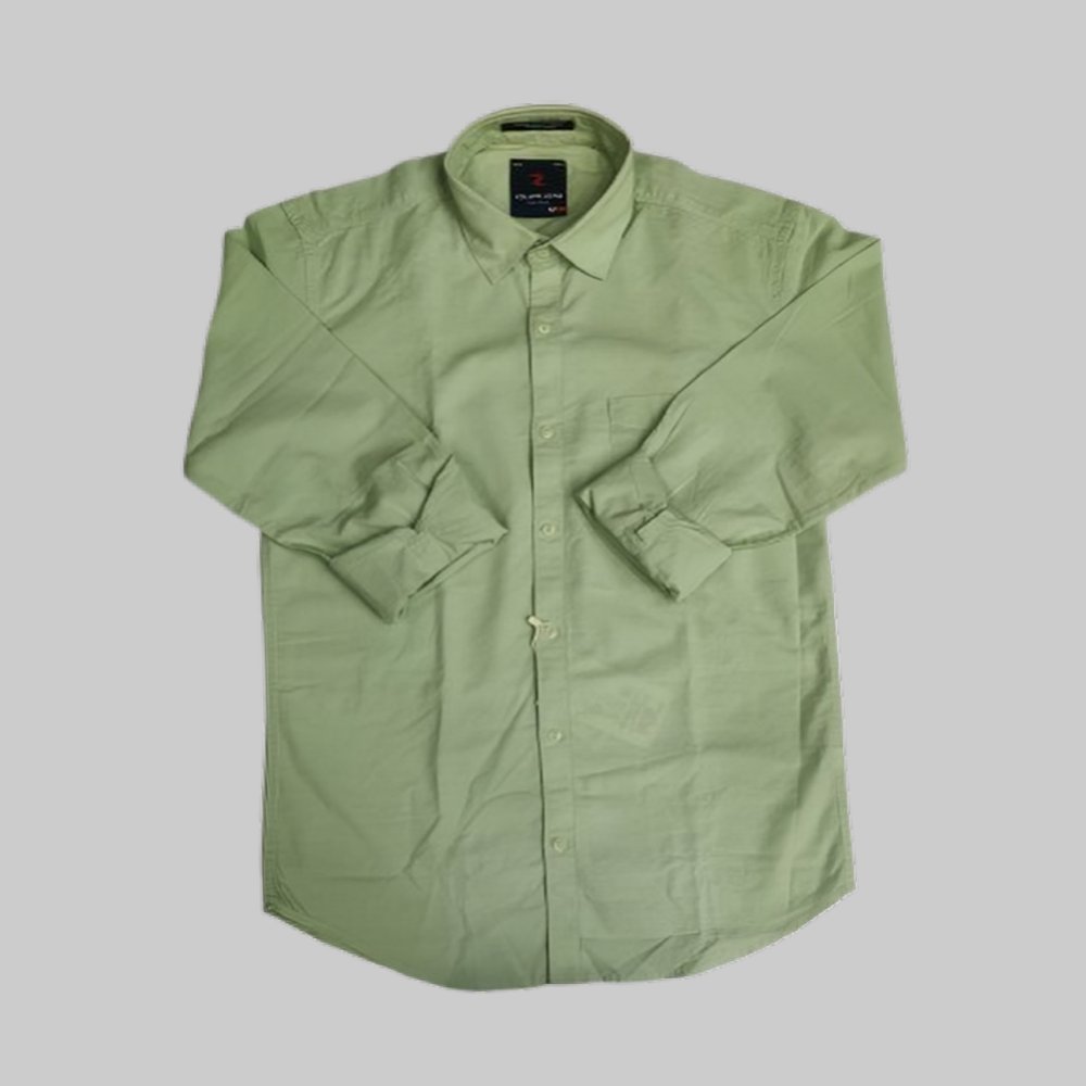 VOLUMEZERO : Men’s Solid Cotton Shirt |Formal | Plain | Full Sleeve | Summer-Regular Fit