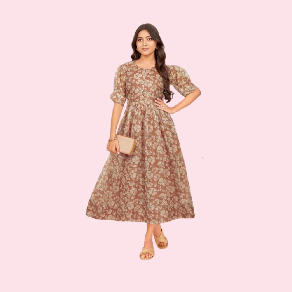 STARLINK : Women’s Tissue Stitched Printed Kurti for Girls