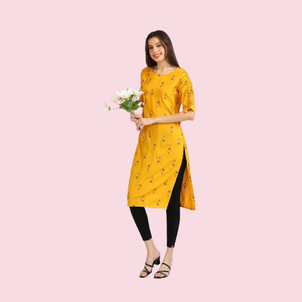 MARCIA : Women’s Printed Straight Long Kurta