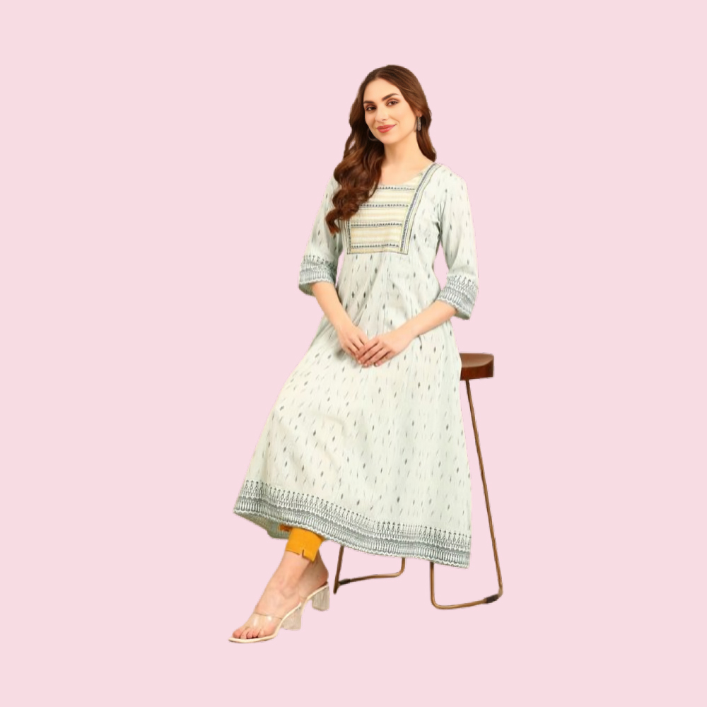 MARCIA : Women Ethnic Motifs Embroidered Thread Work Kurta