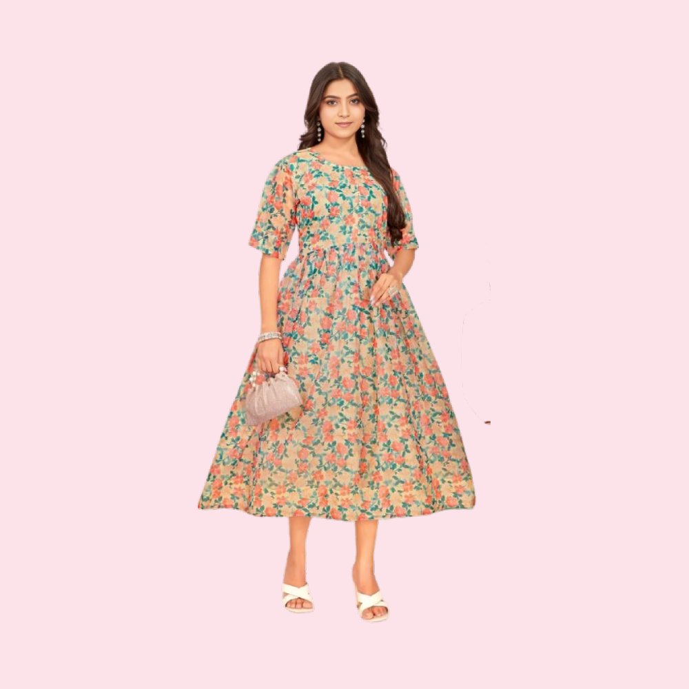 STARLINK :  Women’s Tissue Stitched Printed Kurti for Girls Kurta