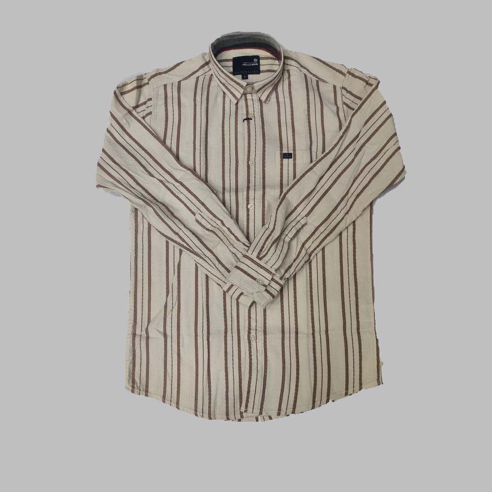 HELLO MAN  : Men’s Solid Cotton Shirt | Casual | Plain | Full Sleeve | Summer-Regular Fit | Casual Wear For Men’s