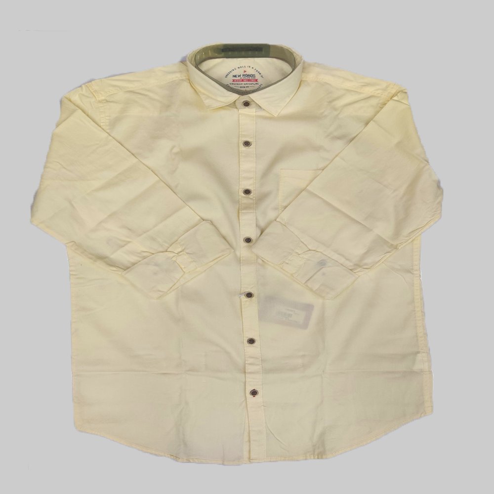 NEWROADS :  Men’s Cotton Regular Fit Full Sleeve Collared Neck Casual Shirt, Formal and Office Wear, Gift for Men