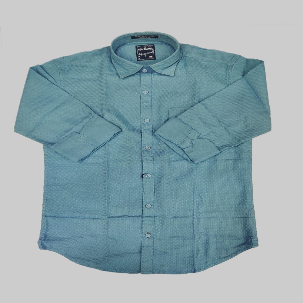 NEWROADS :  Men’s Cotton Regular Fit Full Sleeve Collared Neck Casual Shirt, Formal and Office Wear, Gift for Men