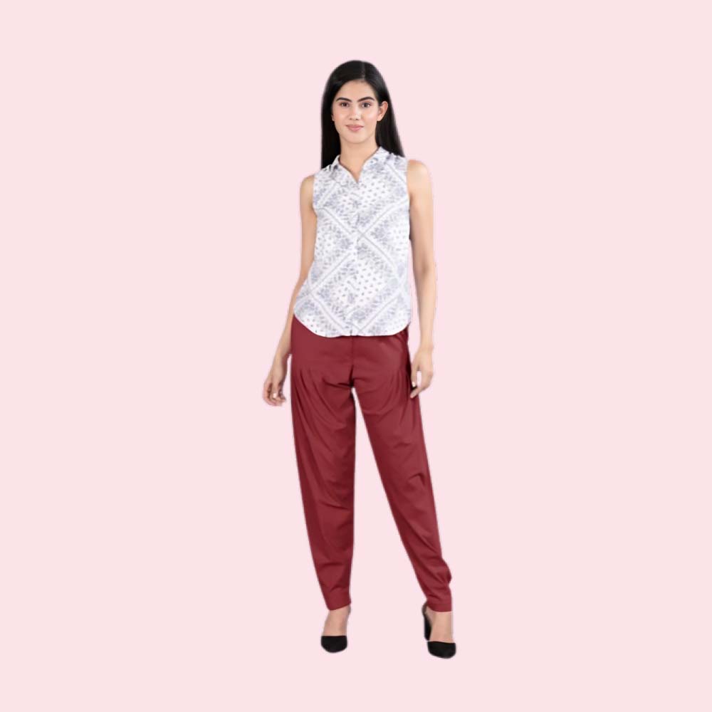 INDIAN FLOWER : Cotton Patiala Salwar Pant
