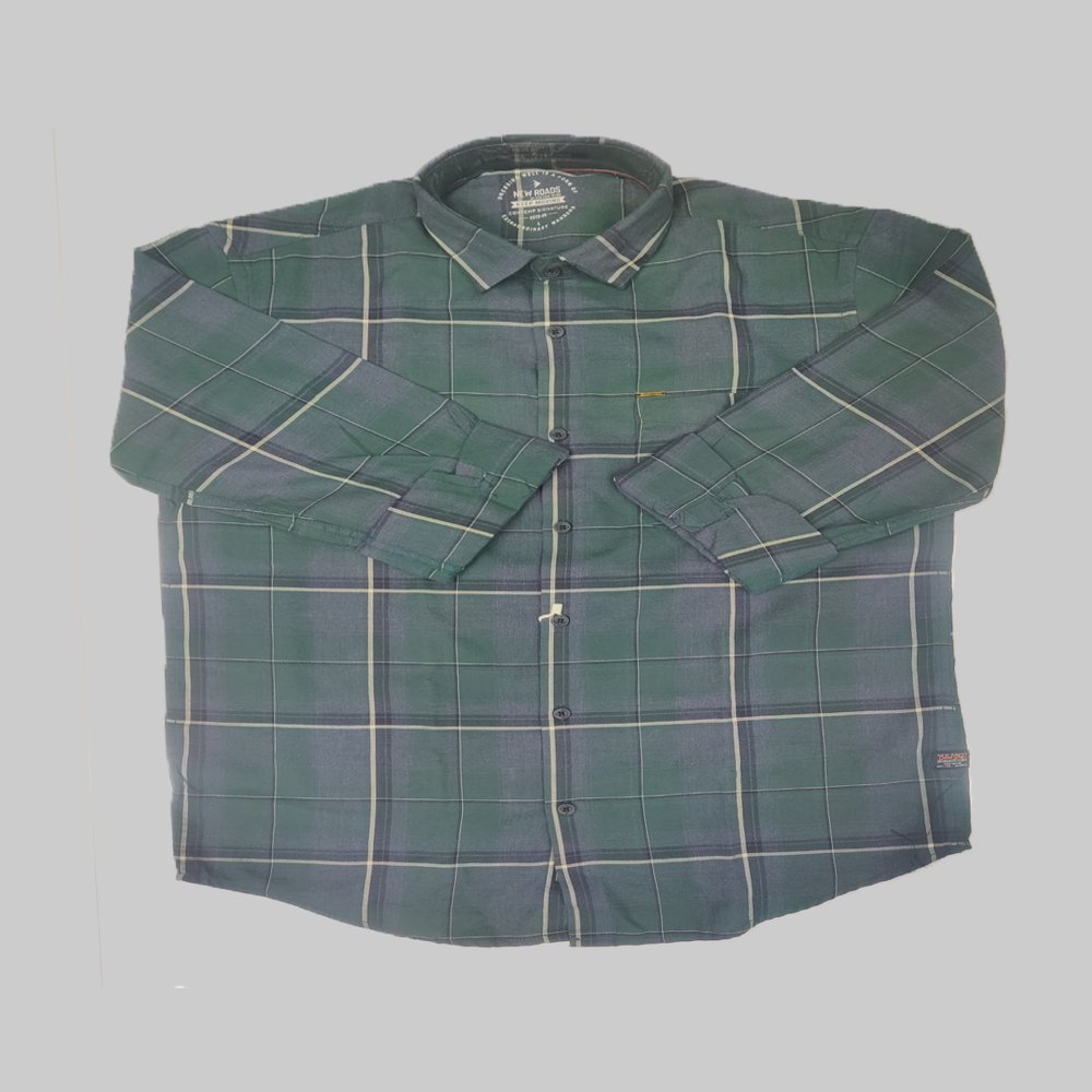 NEWROADS :  Men’s Cotton Regular Fit Full Sleeve Collared Neck Casual Shirt, Formal and Office Wear, Gift for Men