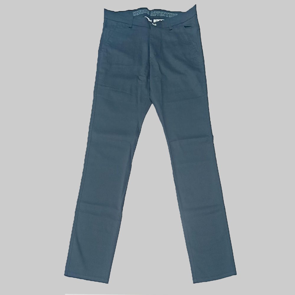 NEWROADS  :  Men’s Cotton Trousers | Button Waist | Stretchable Cotton  Pant Trousers | Casual Wear