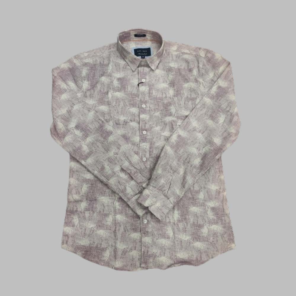 SO-ME :  Men’s Solid Cotton Shirt | Casual | Printed | Full Sleeve | Summer-Regular Fit