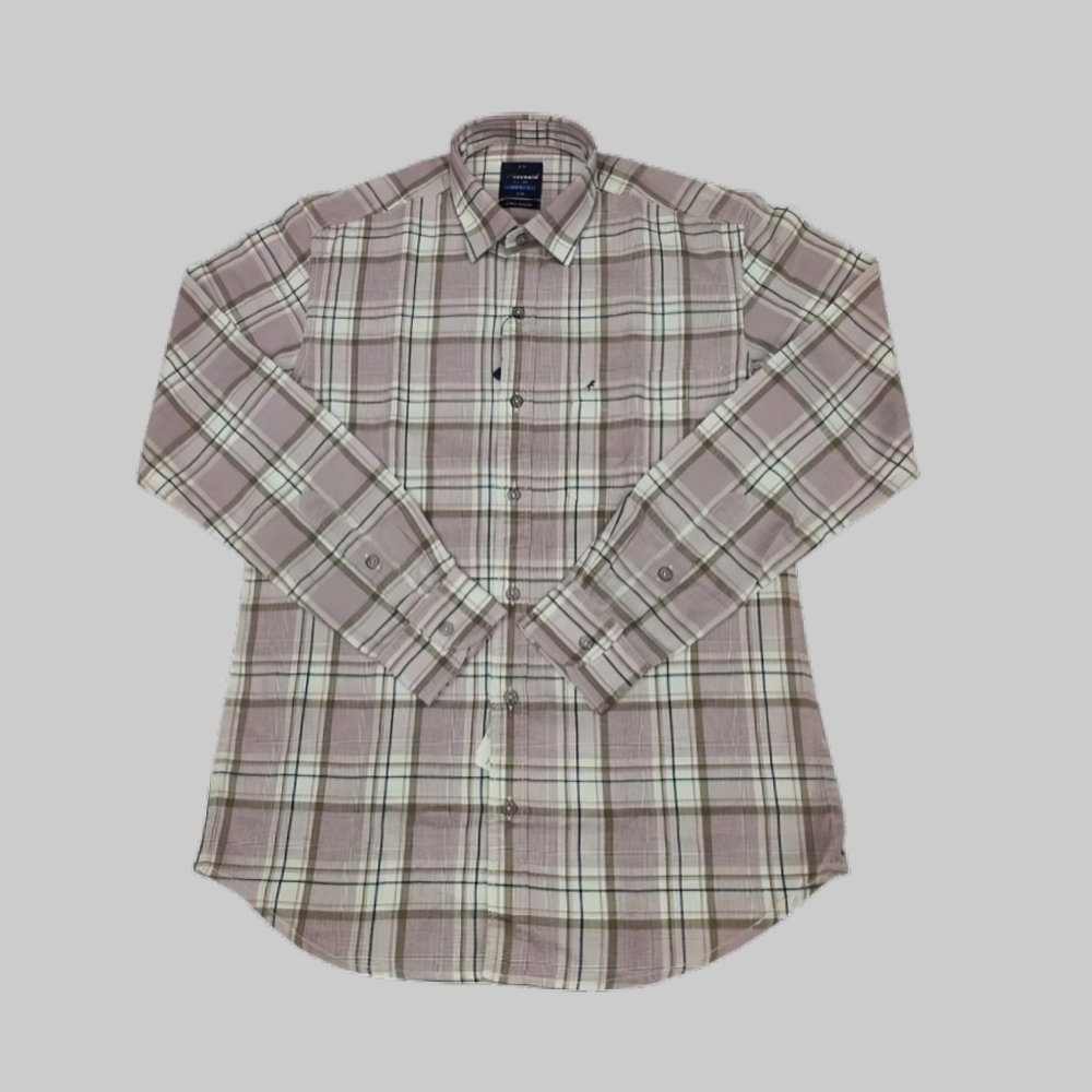FREEZONE : Men’s Solid Cotton Rich Formal Shirt | Plain | Full Sleeve-Regular Fit
