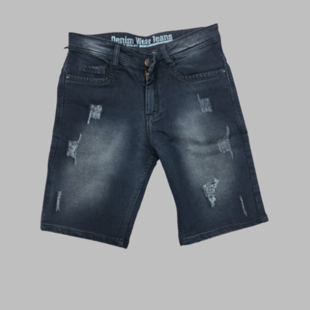 MOULTY : Men’s Jean’s | Shorts Solid Regular Fit for Casual Wear | Jean’s Blend Fabric | Stretchable | Buttoned | Mid-Rise Shorts Crafted with Comfort Fit & High Performance for Everyday Wear