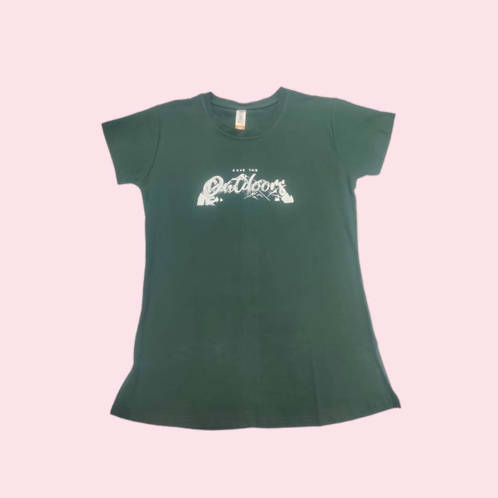 WOMENS : Printed Round Neck Regular Fit T-Shirt