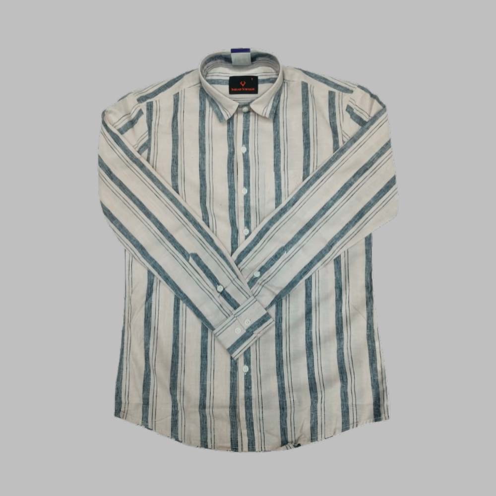 INDIAN VINTAGE  | Men’s Slim Fit Full Sleeve Striped Formal Shirt | Cotton Rich | Wonder Fabric | Casual Wear For Men’s