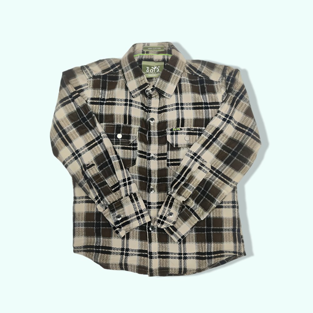 BLU-O  :  Cotton Full Sleeve Casual Shirt for Boys with pocket l