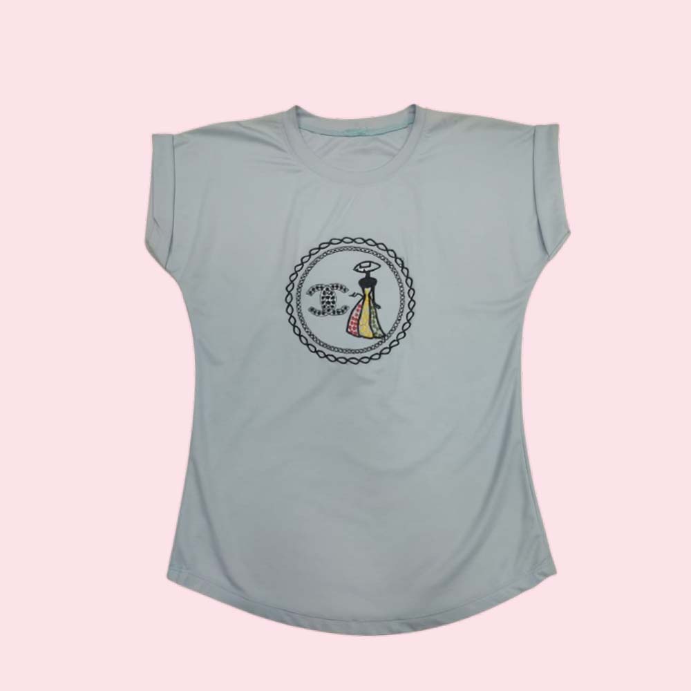 WOMENS : Regular Fit Women Printed Round Neck T-Shirt