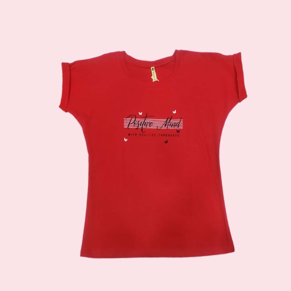 Regular Fit Women Plain Round Neck T-Shirt