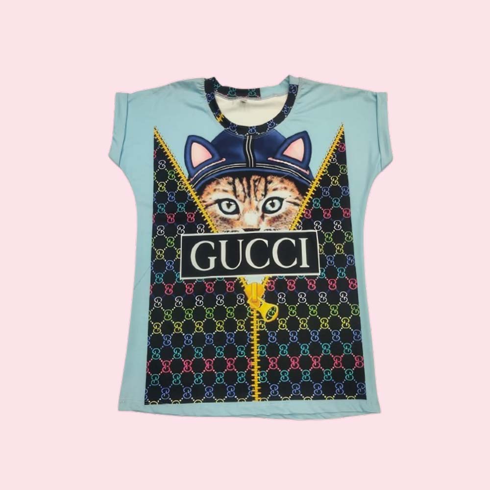 WOMENS :  Regular Fit Women Printed Round Neck T-Shirt