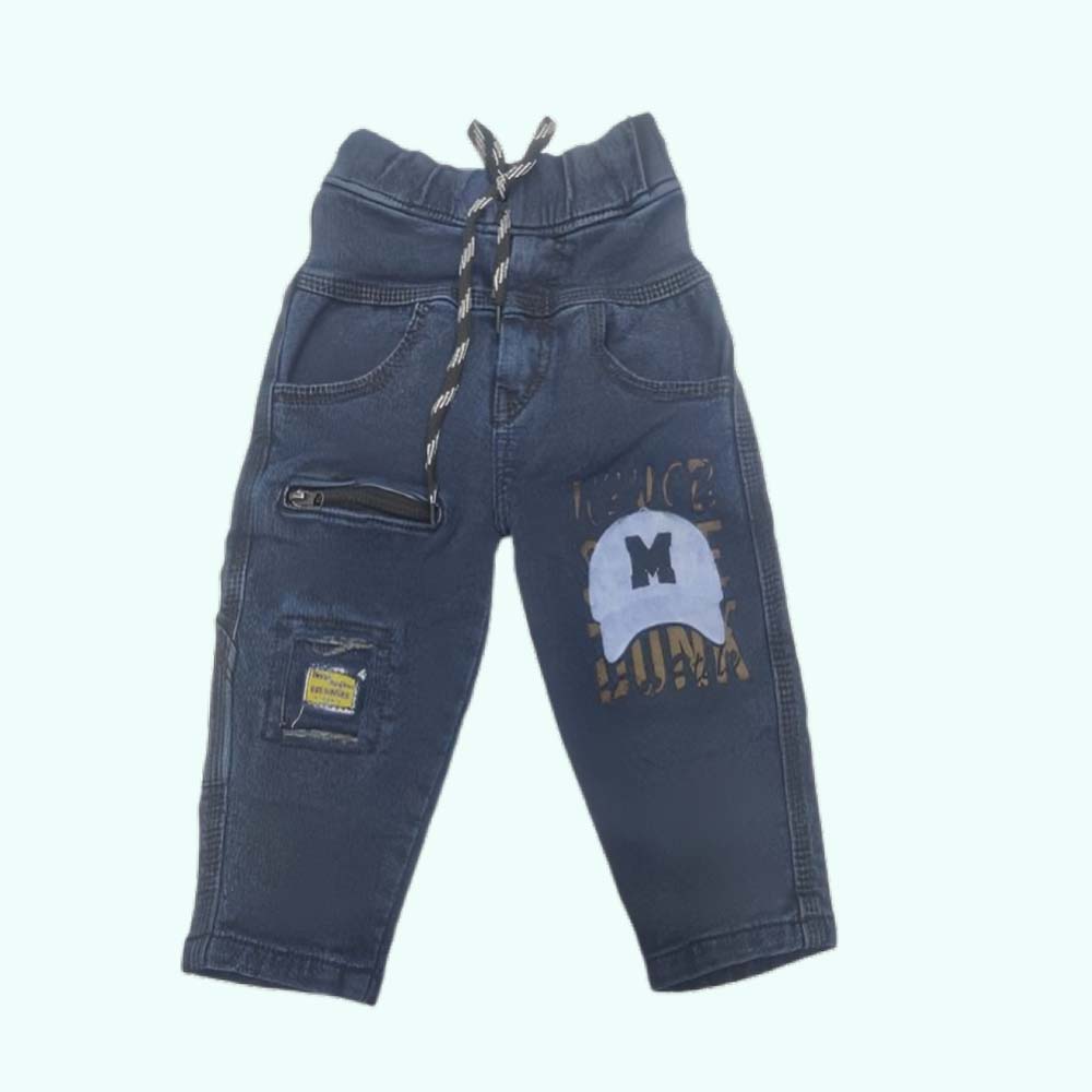PASSWORD : Baby Full Length Woven Cotton Denim Pant