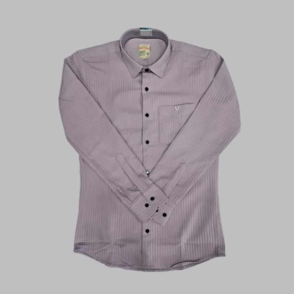 INDIAN VINTAGE | Men’s Slim Fit Full Sleeve Striped Formal Shirt | Cotton Rich | Wonder Fabric