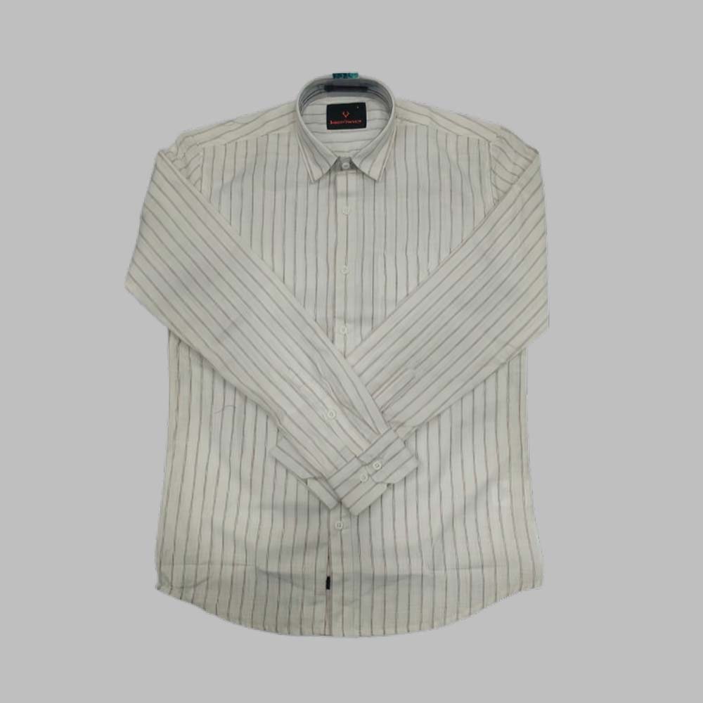 INDIAN VINTAGE  |  Men’s Slim Fit Full Sleeve Striped Formal Shirt | Cotton Rich | Wonder Fabric