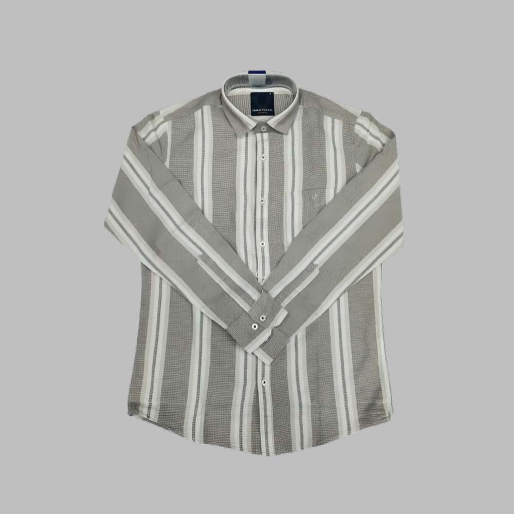 INDIAN VINTAGE  : Men’s Slim Fit Full Sleeve Striped Formal Shirt | Cotton Rich | Wonder Fabric | Casual Wear