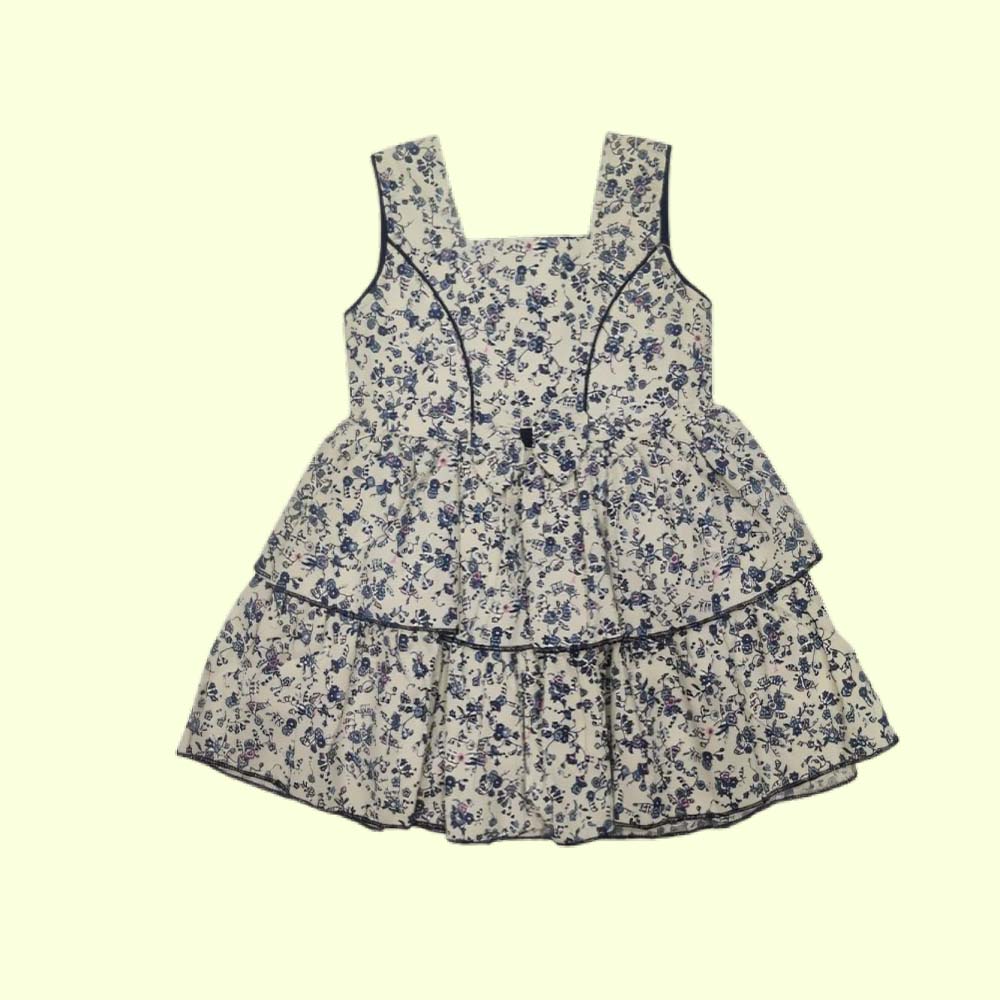 Baby Girl Cotton Frock Dress for Baby Girl Casual Sleeveless Frocks