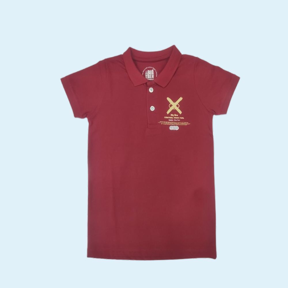 BIG BEN : T Shirts for Regular Fit Solid Print Polo | 100% Cotton Half Sleeves Boys Tshirt