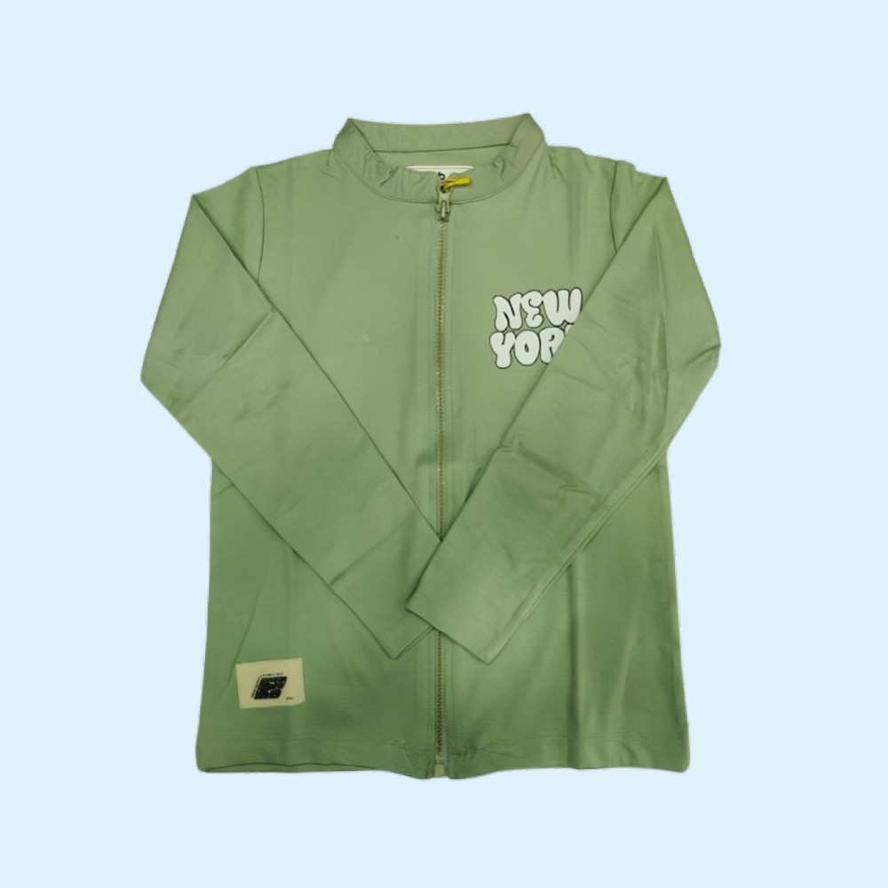BIG BEN : Boys Cotton Printed  Long Sleeve T-Shirt with Attached Jacket