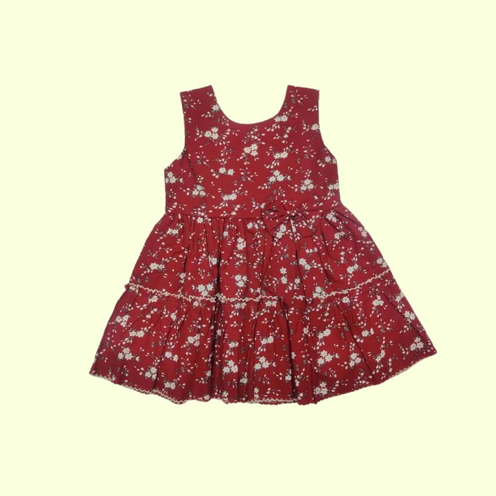 Baby Girl Cotton Frock Dress for Baby Girl Casual Sleeveless Frocks