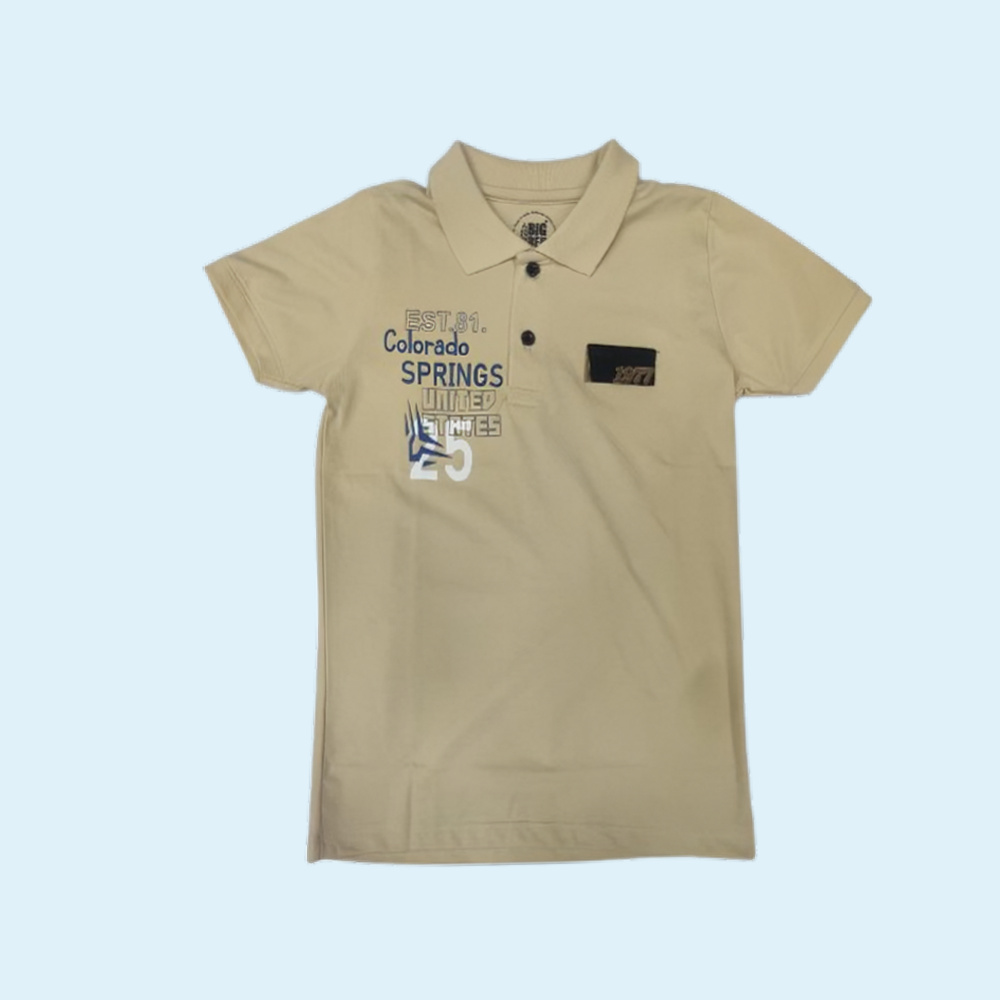 BIG BEN : T Shirts for Regular Fit Solid Print Polo | 100% Cotton Half Sleeves Boys Tshirt
