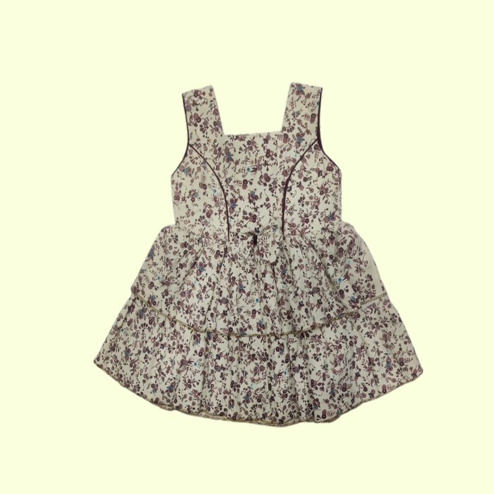 Baby Girl Cotton Frock Dress for Baby Girl Casual Sleeveless Frocks