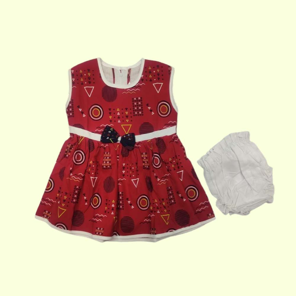 Baby Girls Muslin Cotton Printed Cotton Frocks